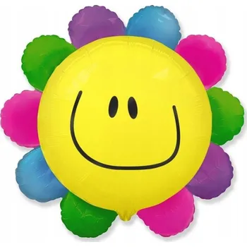 Balónek Fóliový balónek 24 FX - Květina (duhový), balený