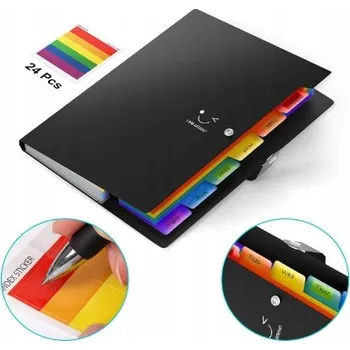 Organizér na dokumenty A4 - 7 kapes - Pořadač se zapínáním na patentku