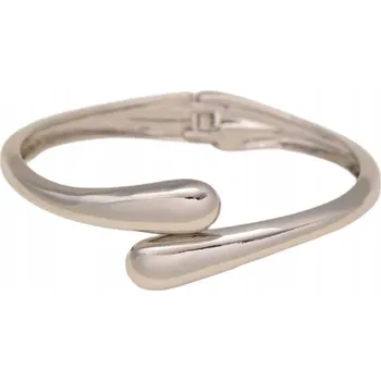 Náramek Náramek z oceli stříbrný pevný masivní slza OCEL ELEGANTNÍ RETRO