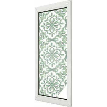 Okenní dekorace Fólie Samolepicí na vitriny Zelené listy 50x146