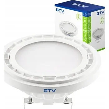 Žárovka LED žárovka GTV AR111 G53 12,5 W teplá bílá 120°