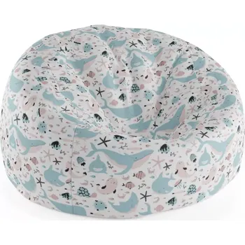 Sedací pytel Sablio Sedací vak Cocoon Animovaný mořský svět - 75 x 45 x 35 cm