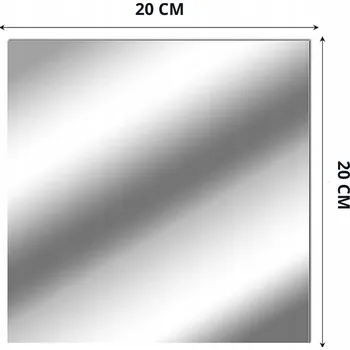 Zrcadlo 10x SAMOLEPICÍ ZRCADLOVÉ SAMOLEPKY ZRCADLO NALEPovací OBKLAD 20x20 cm
