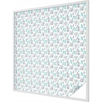 Okenní dekorace Dekorativní Fólie Mléčná fólie s motivem na okno Plíseň, malovaná 100x100