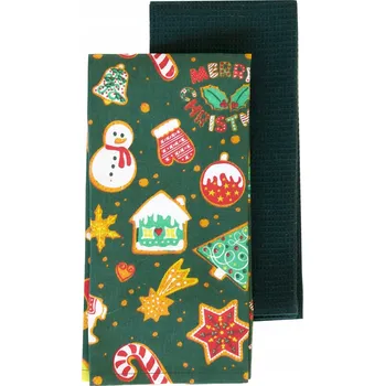 Utěrka Sada kuchyňských utěrek GRINCHY s perníky 2*45x65 cm