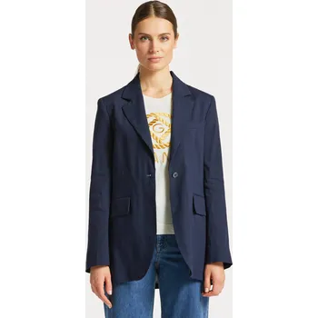 Dámské sako SAKO GANT REG STRETCH LINEN BLAZER EVENING BLUE