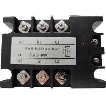 Relé SSR Relé 3-fázové 3-40A DC/AC 30-480V AC Polovodičové