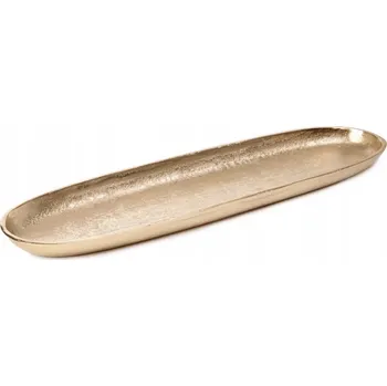 Dekorativní podnos GIRONA obdélníkový zlatý 39x12x3 cm HOMLA