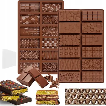 Forma na pečení SILIKONOVÁ FORMA NA DUBAJSKOU ČOKOLÁDU, FORMA NA PRALINKY 2 KS