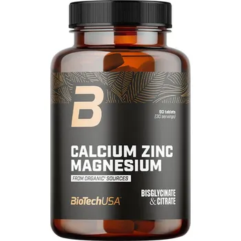Fitness strava BioTechUSA Calcium Zinc Magnesium from Organic Sources 90 Tablet