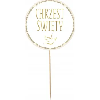 Obraz Ozdoba na dort Godan Křest Svatý 24 x 14 cm