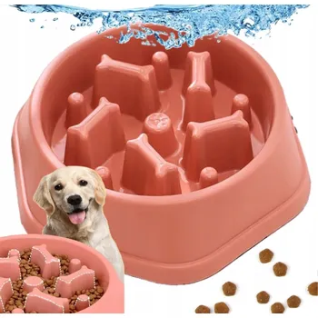 Miska pro psa Jedna plastová miska ZooPatrol růžová 0,6 l