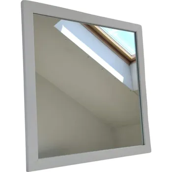 Zrcadlo Čtvercové Zrcadlo ze série HIT Erama 40 x 40 cm v bílém rámu 1 Ks .