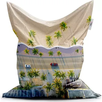 Sedací pytel Sablio Sedací vak Classic Pobřeží - 150x100 cm