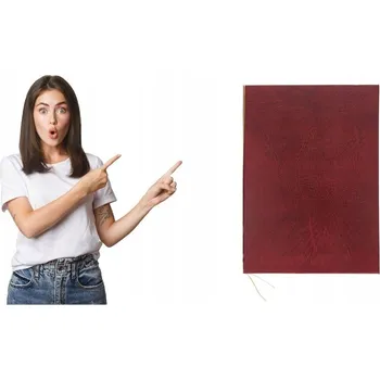 Desky na diplom A4 Barbara imitace kůže bordó