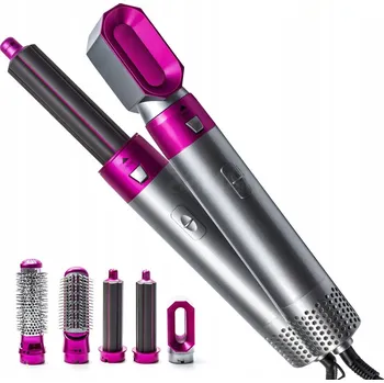 Žehlička na vlasy Fén na vlasy 5v1, kulma, nastavení teploty, přenosný