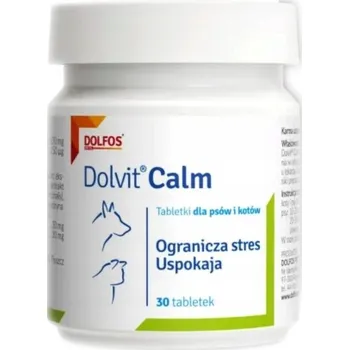 Kosmetika pro psa Uklidňující tablety Dolfos Dolvit Calm 30 ks pro psy a kočky