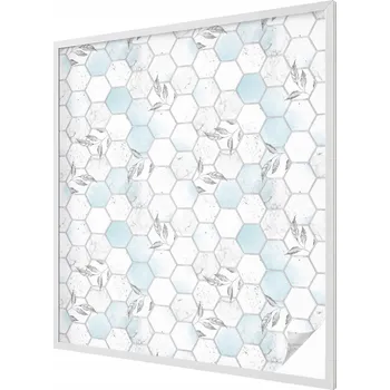 Okenní dekorace Zatemňující Fólie na okno Kachle listy 100 x 116 cm