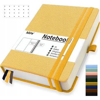 Zápisník Sešit linkovaný A5 ZÁPISNÍK S PUNTÍKY 360 STRAN 100 G/M² TVRDÝ 360 listů