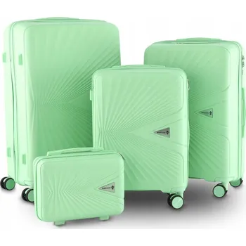 Sada 4 kufrů Berwin Mintové ABS 4 kolečka Teleskopická rukojeť cestovní set