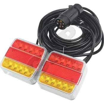 Osvětlení automobilu Koncové LED světla na přivěsný vozík 7,5m+2,5m na magnet