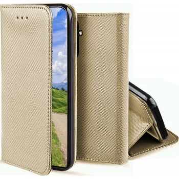Pouzdro na mobilní telefon Pouzdro s klopou RCBR pro Samsung Galaxy M15 5G SMART MAGNET zlaté