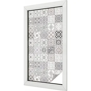Okenní dekorace Mléčná dýha Fólie na okno Balkon Kachlové sklo 50x100