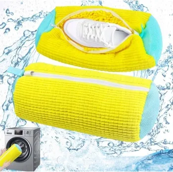 Obraz Sáčky na praní obuvi se zipem (2 kusy, žluté)