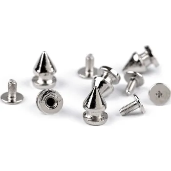 Nýt Ozdobný šroubovací hrot / nýt / nožičky na kabelky Ø8 mm Varianta: nikl, Balení: 20 pár