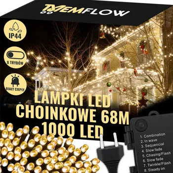 Vánoce Vánoční osvětlení na stromeček Kama Tools venkovní, délka 72,01 m, 501 - 1000 světýlek