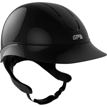 Jezdecká přilba GPA Jezdecká helma GPA Global Speed Air TLS Shiny 56cm ČERNÁ|ŠEDÁ