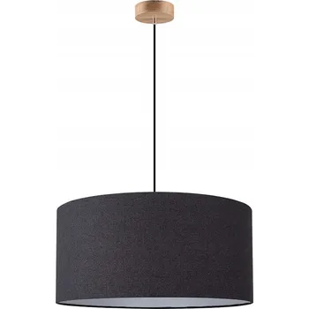 Asseto Závěsné svítidlo 1xE27 Max.60W Dub Olejovaný/Černé Stínidlo