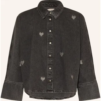 Dámská halenka Only Dívčí Džínová Košile, černá / šedá, 140