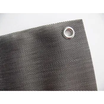 Pletivo GEOMAT Dekorativní balkonová clona – Everly Platinium stříbrná 1×5 m [5 m²]