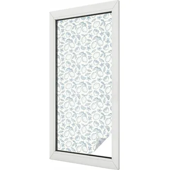 Okenní dekorace Samolepicí Mléčná fólie na okno, sklo - Abstraktní tvary 50x116 cm