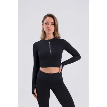 Dívčí svetr Intermezzo,Crop top na krasobruslení 6659, černá 116-128