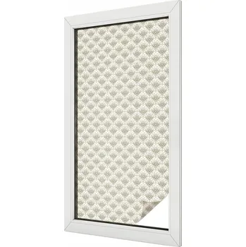 Okenní dekorace Samolepicí Mléčná Fólie na Sklo Okno Geometrický Vzor 50x100 cm