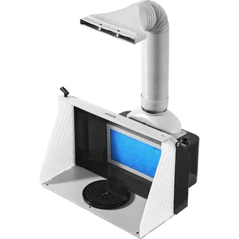 Stříkací pistole Vevor Kabina na airbrush 2 ventilátory 545×475×370 mm 3 led s hadicí