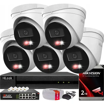 Bezpečnostní kamera SADA 5 KAMER PRO MONITORING 6MPx 3K+ HILOOK BY HIKVISION PoE S HDD DISKEM 2TB