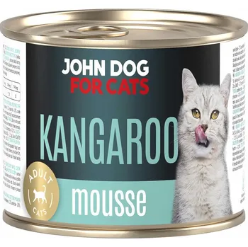 Krmivo pro kočku John Dog for Cats krmivo pro kočky pro kočky pěna klokan 200 g
