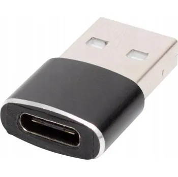 Elektrická zásuvka Domácí USB-C A2 převodník, USB-A zástrčka, USB-C zásuvka, 2,1 A, 240 Mbps