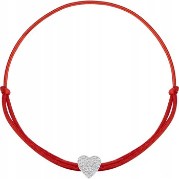 Náramek STŘÍBRNÝ NÁRAMEK NA KOTNÍK SRDCE 925