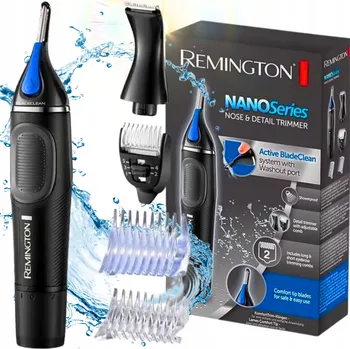 Strojek na vlasy Zastřihovač Remington maszynka do włosów w nosie solidna ZESTAW