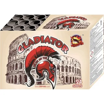 Zábavní pyrotechnika Kompaktní ohňostroj GLADIÁTOR 25 RAN 38mm.