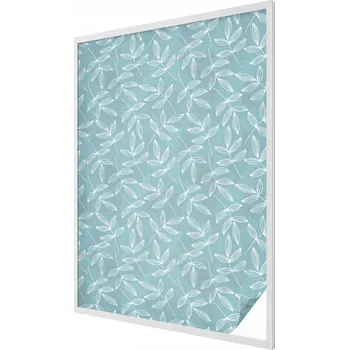 Okenní dekorace Samolepicí Mléčná fólie na okno - Listnatá elegance 100x146 cm