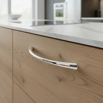 Nábytkové kování Interex design Úchytka Borneo / Chrom lesklý 96 mm