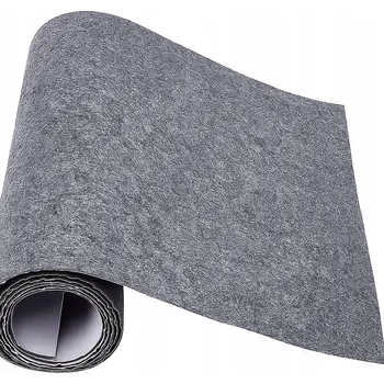 Podložka pod nábytek Plst Samolepicí technický 4 mm – 350 g/m², šedý, na metry 10 x 150 cm
