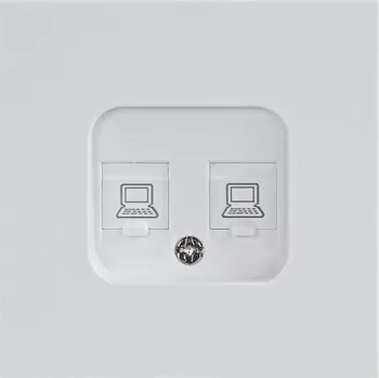 Elektrická zásuvka Internetová zásuvka nástěnná Viplast bílá