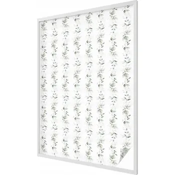 Okenní dekorace Fólie Samolepicí Okenní Mléčná Mražená Dýha Rostlinný půvab 100x146