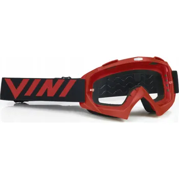 Motocyklové brýle Motokrosové / Enduro brýle Vini Player červené, tmavé + bílé sklo
